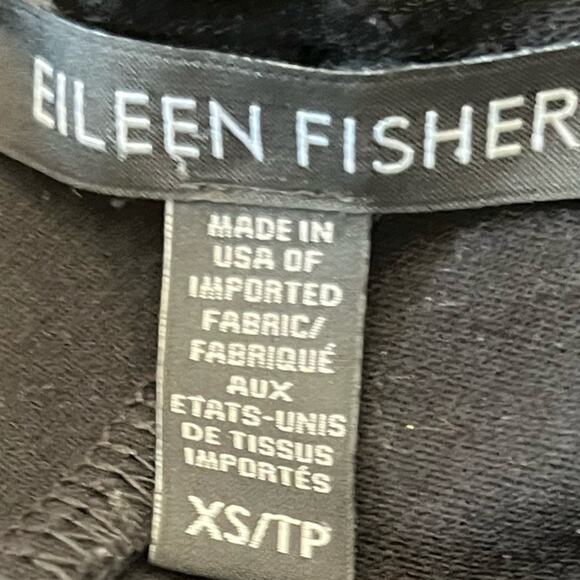 Eileen Fisher Slinky Black Old Money Minimalist Viscose Nylon Spandex Jacket XS - Picture 5 of 7